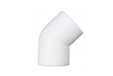 Угольник 45* ПП d=50 (под сварку белый) Meer Plast