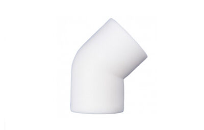 Угольник 45* ПП d=50 (под сварку белый) Meer Plast