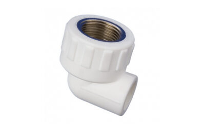 Угольник комб. 90* ПП d=20х3/4 внутр. резб. (под сварку белый .) Meer Plast