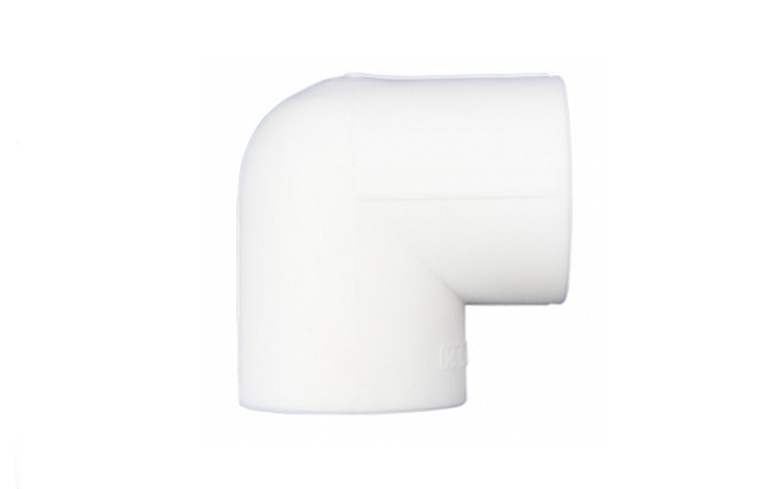 Угольник 90* ПП d=90 (под сварку белый) Meer Plast