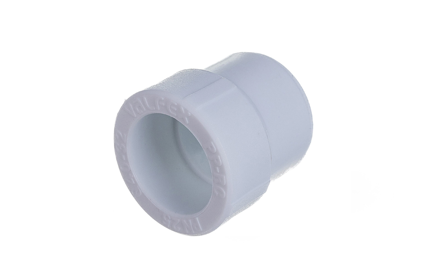 Муфта переходная ПП 25х20 (под сварку белый) VALFEX